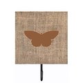 Micasa Butterfly Burlap and Brown Leash Or Key Holder MI230766